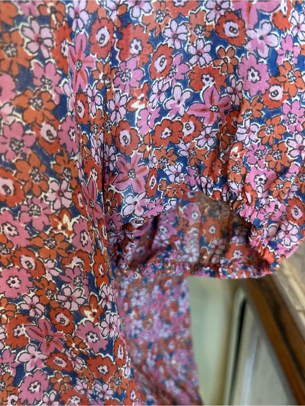 Sanctuary Mauve Floral Tie-Front Top - Picture 12 of 15